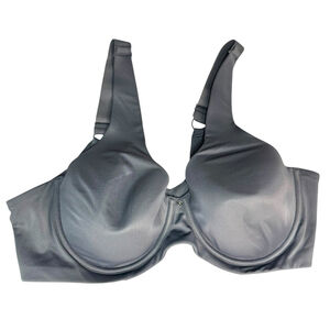 Breezies Modern Micro Underwire Contour Bra 44C Gray Full Coverage